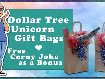 Dollar Tree Unicorn Gift Bag DIY | Unicorn Party Favor (2018)