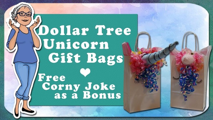 Dollar Tree Unicorn Gift Bag DIY | Unicorn Party Favor (2018)