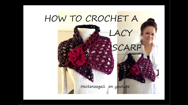 Easy Summer Scarf or Shawl, crochet pattern,  #2165