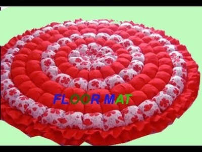 Floor mat. door mat.area rug.table mat.baby sheet.carpet.recycle craft idea