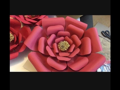Giant Paper Flowers |Template 1| DIY Paper Flower| Paper flower backdrop |Flowers For Backdrop