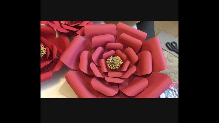 Giant Paper Flowers |Template 1| DIY Paper Flower| Paper flower backdrop |Flowers For Backdrop