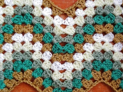 Granny Ripple Crochet Stitch - Right Handed Crochet Tutorial