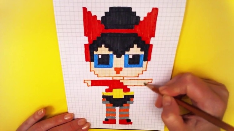 Handmade Pixel Art Doll LOL Spice SURPRISE - How To Draw LOL SURPRISE