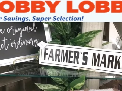 Hobby Lobby Farmhouse Spring Decor Shop with Me!