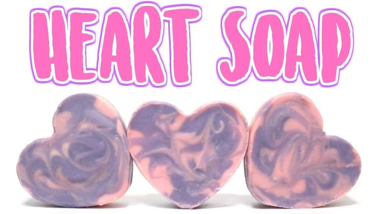 Homemade Heart Soap from Scratch, How to make homemade Bar Soap  Ι TaraLee