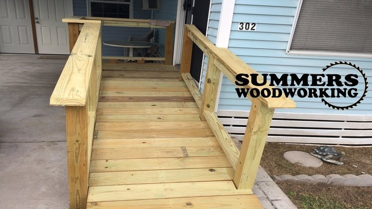 How To Build A Wooden Deck With Ramp