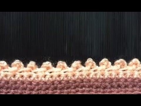 How to  Crochet Picot Edging . Border Stitch Pattern #648│by ThePatternFamily