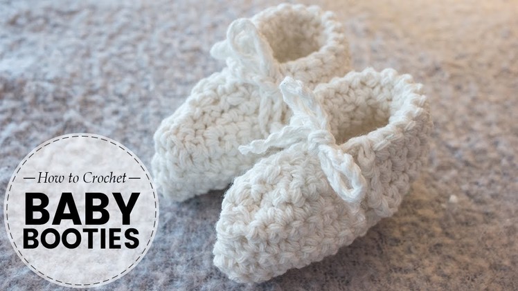 How to Crochet the EASIEST Baby Booties | Last Minute Laura
