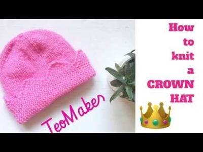 How to knit a CROWN HAT | TeoMakes