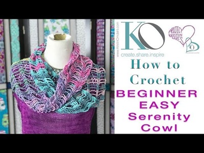How to LEFT HAND Crochet Serenity Cowl