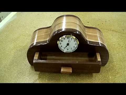 How to make a cherry and walnut bandsaw box with a clock