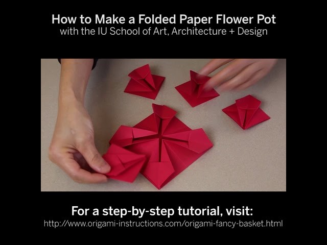 How to Make a Folder Paper Flower Pot - Indiana University SoAAD