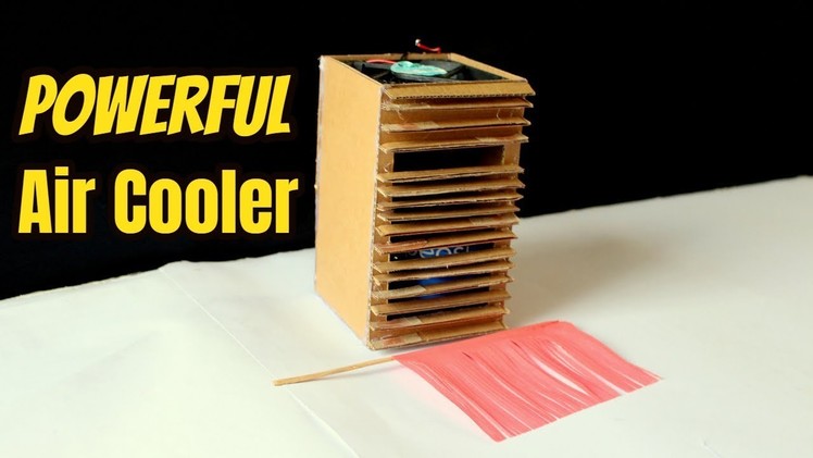How To Make a Homemade Cooler Box | Cardboard Mini Air Cooler