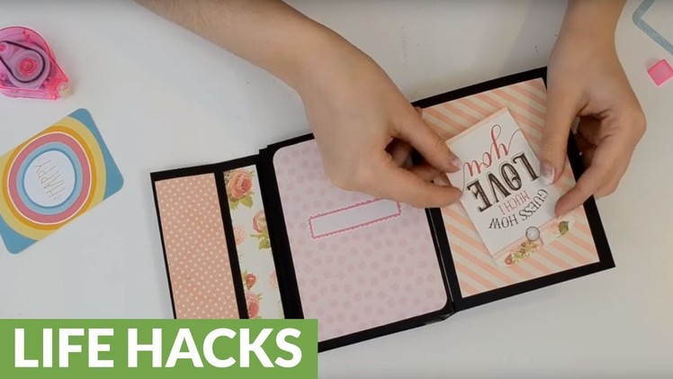 How to make a homemade folding mini album