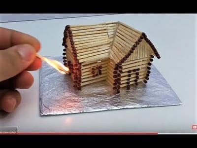 How to Make a Match House With Glue