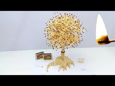 How to Make Amazing Tree from Matches With Glue