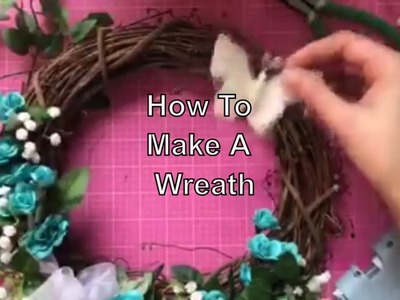 How To Make An Easy DIY Floral Wreath Using Dollar Store Supplies