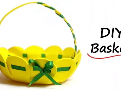 How to Make Basket from Craft Foam Sheet | Easter Basket Ideas | Flower Basket