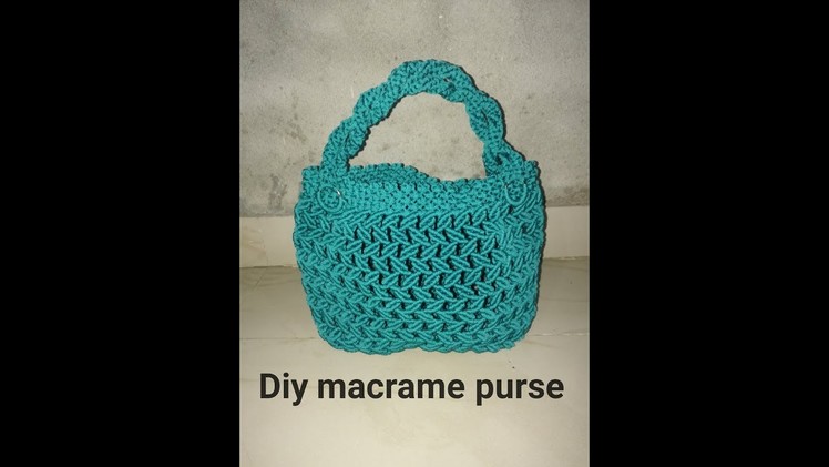 How to make macrame purse # design 17