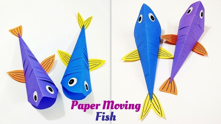 How to Make Paper Moving Fish | Origami Fish | Paper Fish Craft | Craftastic
