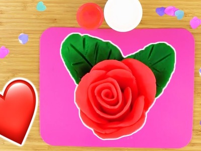 How To Make.  Play Doh Red Roses For Valentine's Day ❤ Valentines Craft Ideas ???? Crafty Kids