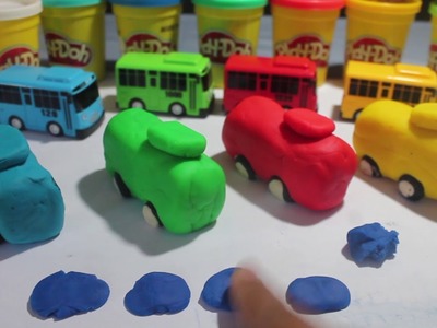 How to make play doh the little bus tayo learn color fun and creative for kids