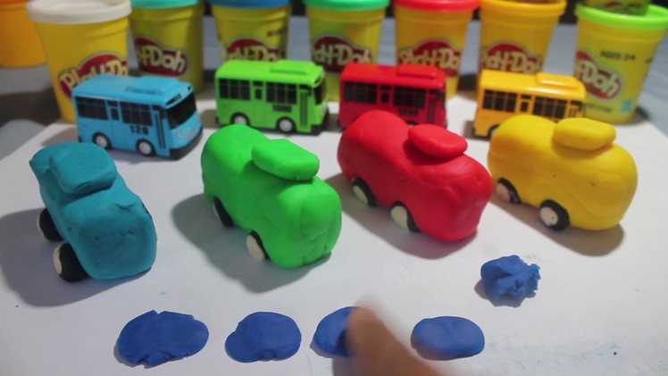 How to make play doh the little bus tayo learn color fun and creative for kids