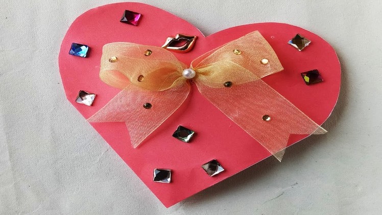 How to make Valentine's Day gift card with a paper.DIY Gift & Decoration Ideas.