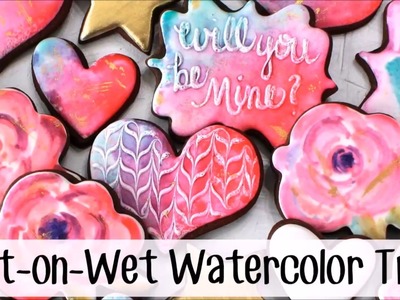 How to Make Wet-on-Wet Watercolor Cookies