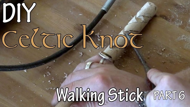 How to Make Wood Celtic Walking Stick - Part 6 Chisel Diamond Edges Sharp