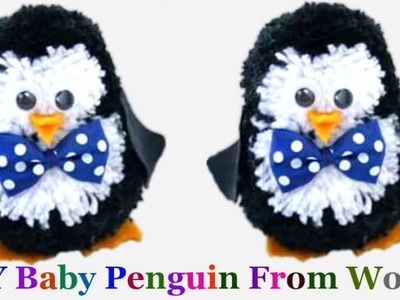 How to make yarn.wool penguin step by step at home-Easy soft toy Tutorial|DIY Yarn.Wool craft idea