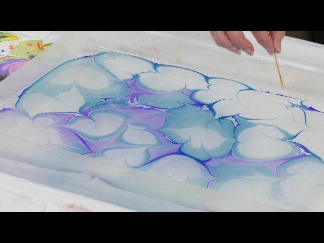 How to marble a large piece of fabric with Craig Joubert (taster video)