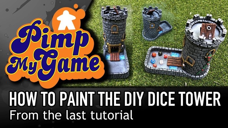 HOW TO PAINT THE DIY DICE TOWER - How to Make a Dice Tower