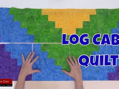 How to Piece a Log Cabin Quilt - Beginner Quilting Tutorial with Leah Day