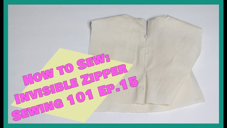 How to sew: Invisible Zipper | Sewing 101 Ep. 15| Crafty Amy