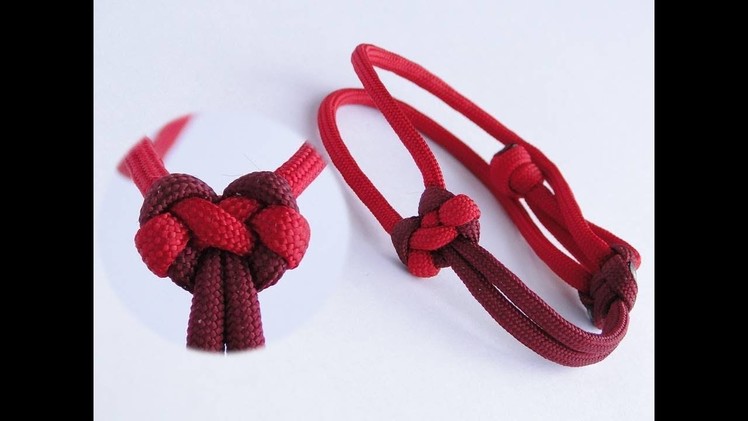 How to Tie a Heart Shaped Knot.How to Make a Paracord "Valentine's Day" Friendship Bracelet