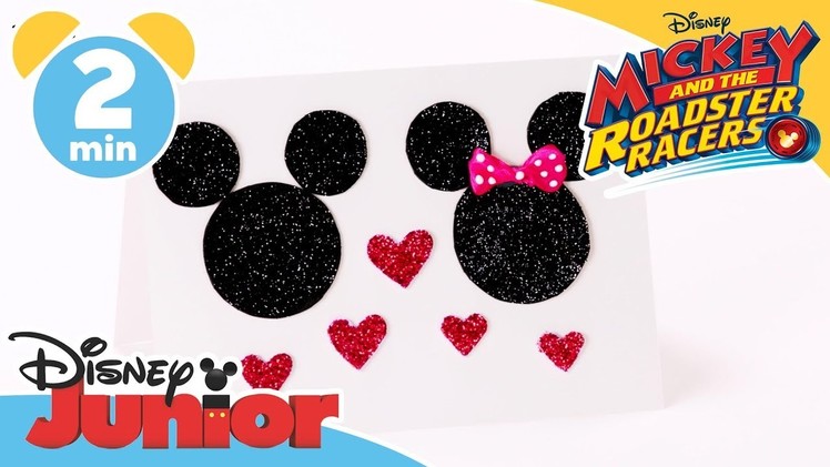 Mickey and the Roadster Racers | Craft Tutorial: Valentine's Day Card ???? | Disney Junior UK