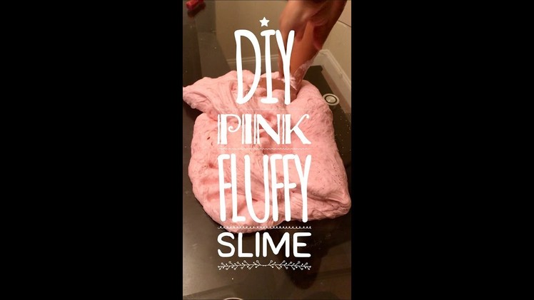 ***New *** 2018 DIY How to make the best fluffy slime! Pretty Pink Gold Glitter Fluffy Slime Recipe!