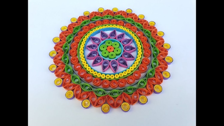 Paper Quilling | How to make beautiful Mandala designs by using Quilling Artwork #art 51 by art life