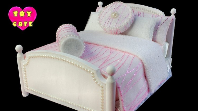 Princess Bed #1, Miniature Doll Bed DIY