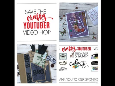 Save the Crafty YouTuber 2018 - Inlayed Pocket Card (*giveaway closed as of Feb 26, 2018*)