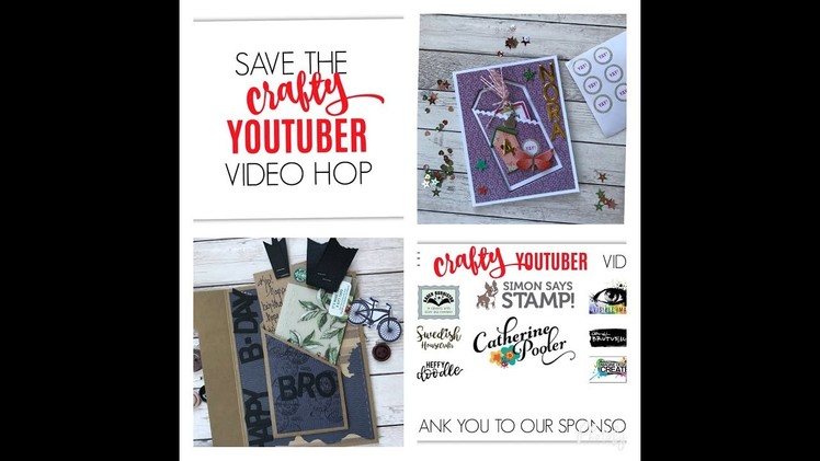 Save the Crafty YouTuber 2018 - Inlayed Pocket Card (*giveaway closed as of Feb 26, 2018*)
