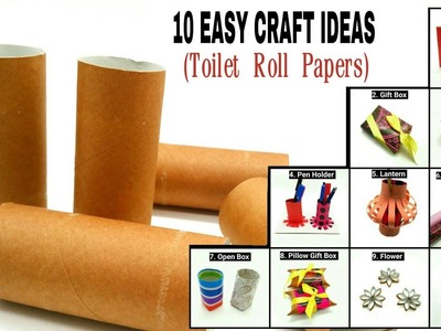 10 Easy Craft Ideas from Toilet Roll Papers - Recycle | Upcycle | DIY - 821