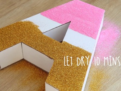 ★ 3D letter DIY | how to make a paper letter room decor DIY | origami