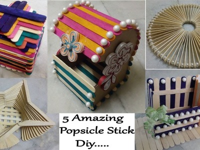 5 Easy Ice Cream Stick Hack For Kids || Popsicle Stick Craft | Ice Cream Stick Craft