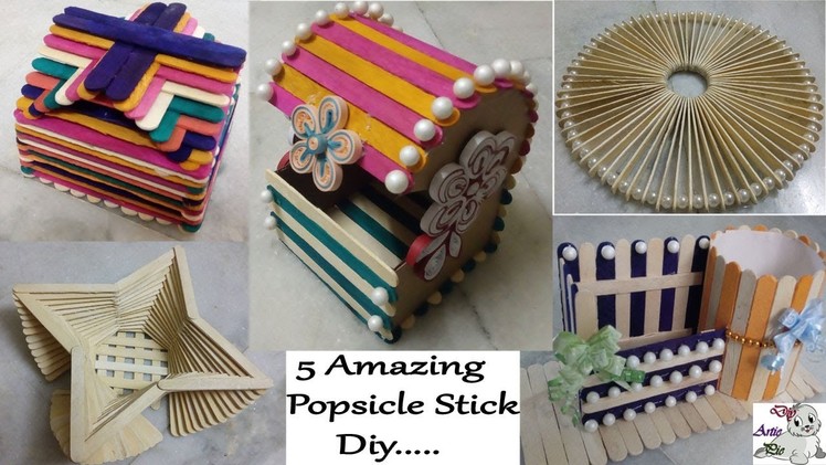 5 Easy Ice Cream Stick Hack For Kids || Popsicle Stick Craft | Ice Cream Stick Craft