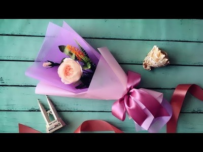 ABC TV | How To Make Flower Bouquet With Single Rose #3 - Craft Tutorial
