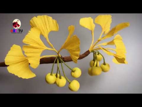ABC TV | How To Make Ginkgo Biloba From Crepe Paper - Craft Tutorial