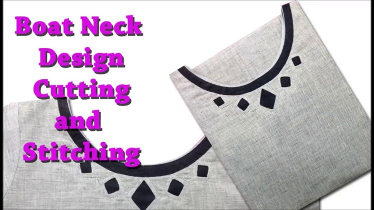 Boat neck Churidar stitching easy method DIY Tutorial, Boat neck design stitching malayalam